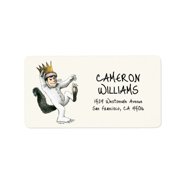 Étiquette Où sont les choses sauvages | Max (Devant)