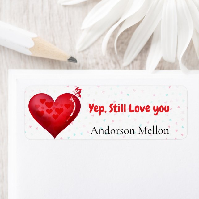 Étiquette Ouais, je t'aime toujours (En situation)