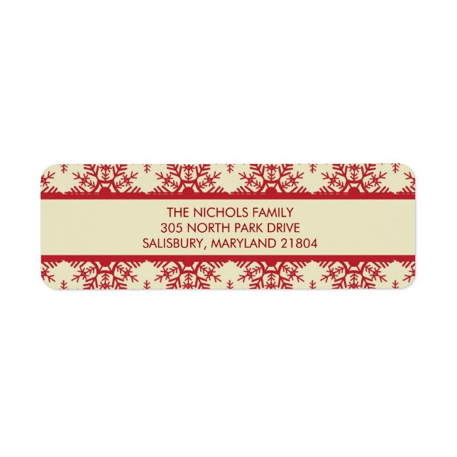 Étiquette Our Christmas Card Address Labels (Devant)