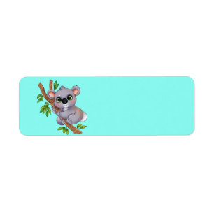 Étiquette Ours de koala Animé
