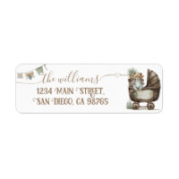 ours en peluche rustique Boho baby shower garçon