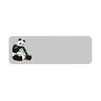 Étiquette Ours Panda Animé