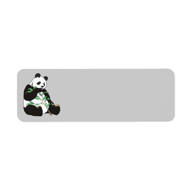 Étiquette Ours Panda Animé (Devant)