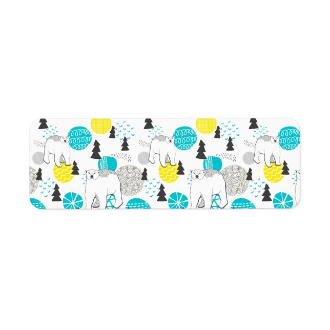 Étiquette Ours polaire (Devant)