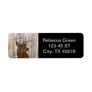 Étiquette Outdoorsman Western Primitive grange cerf de bois