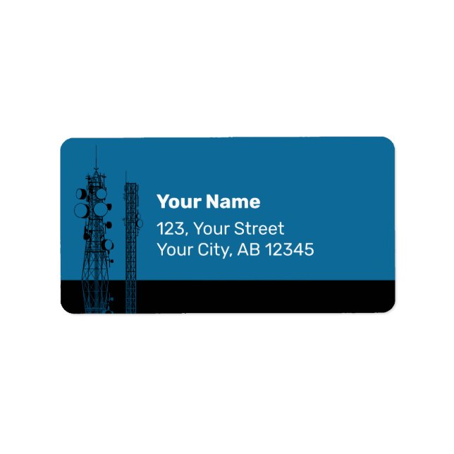 Étiquette Outils de communication (Devant)