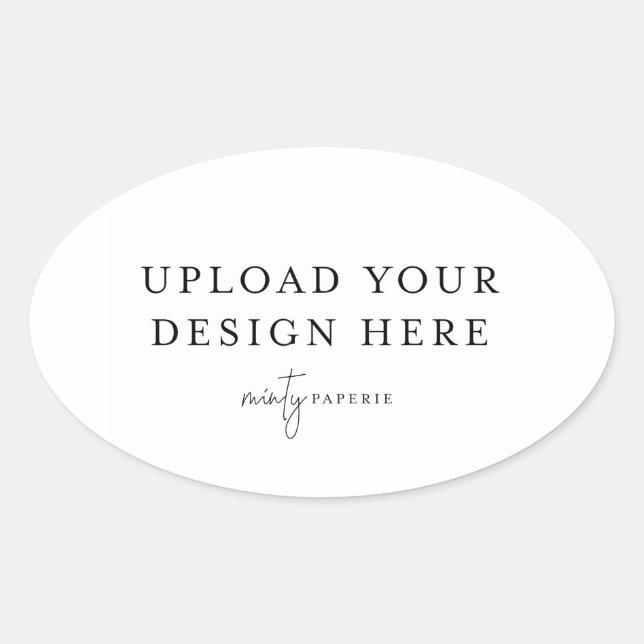 Étiquette ovale - 114 mm x 68 mm  (Devant)