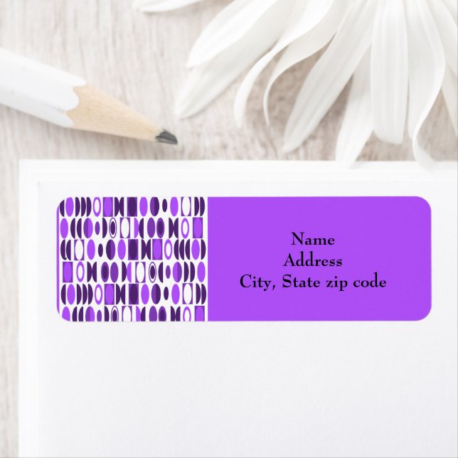 Étiquette Ovales Art déco (En situation)