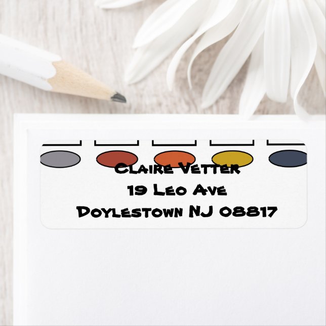 Étiquette Ovales et Rectangles (En situation)