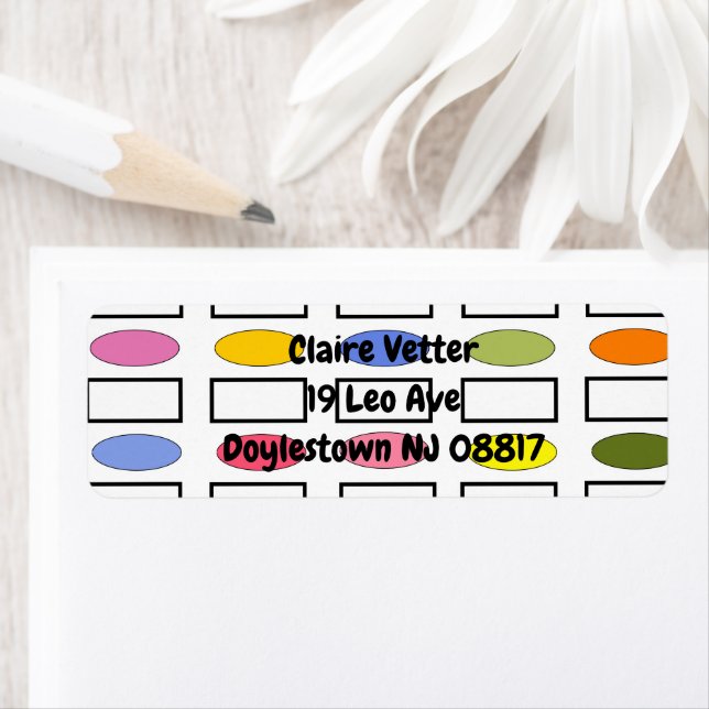 Étiquette Ovales et Rectangles - Jardin Fleur (En situation)