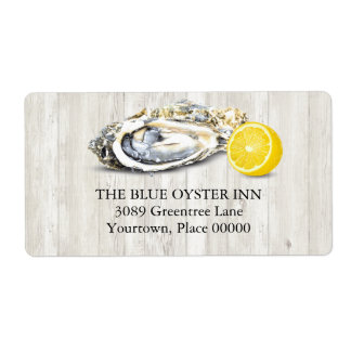 Étiquette Oyster Roast Seafood Adresse nautique