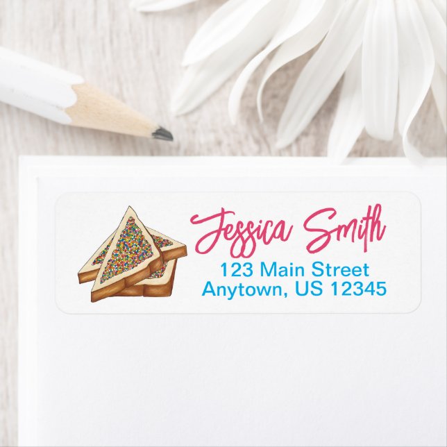 Étiquette Pain de fée centaines et milliers de nourriture au (En situation)