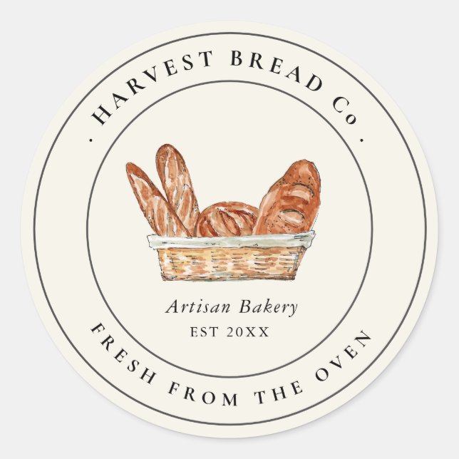 Étiquette Pain vintage boulangerie  (Devant)