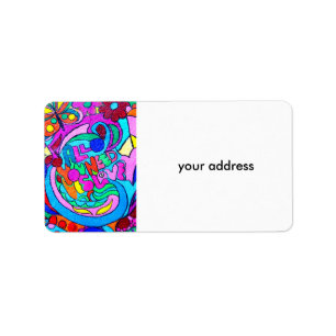 Étiquette paix super hippie et amour