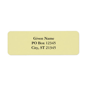 Étiquette Pâle Goldenrod