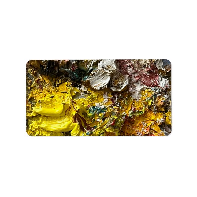 Étiquette Palette de l'artiste #1 (Devant)