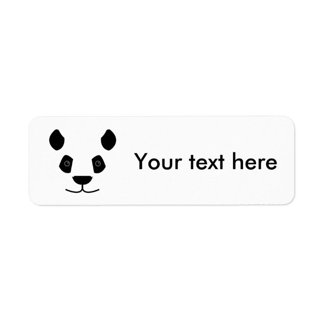 Étiquette Panda (Devant)