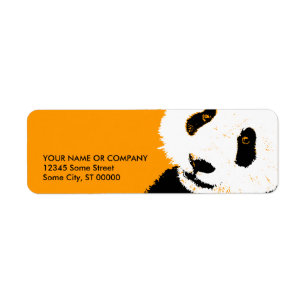 Étiquette panda.