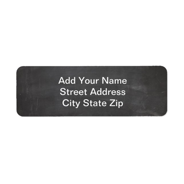 Étiquette Panneau de craie (Devant)