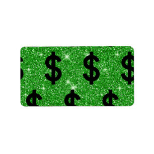 Étiquette Panneau Dollar Noir Argent Entrepreneur Wall Stree