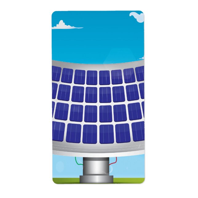 Étiquette Panneaux solaires (Devant)