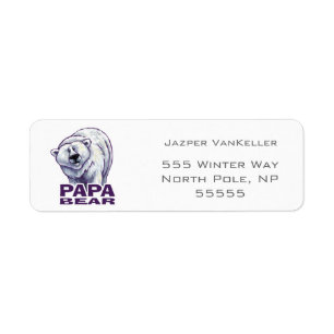 Étiquette Papa Polar Bear