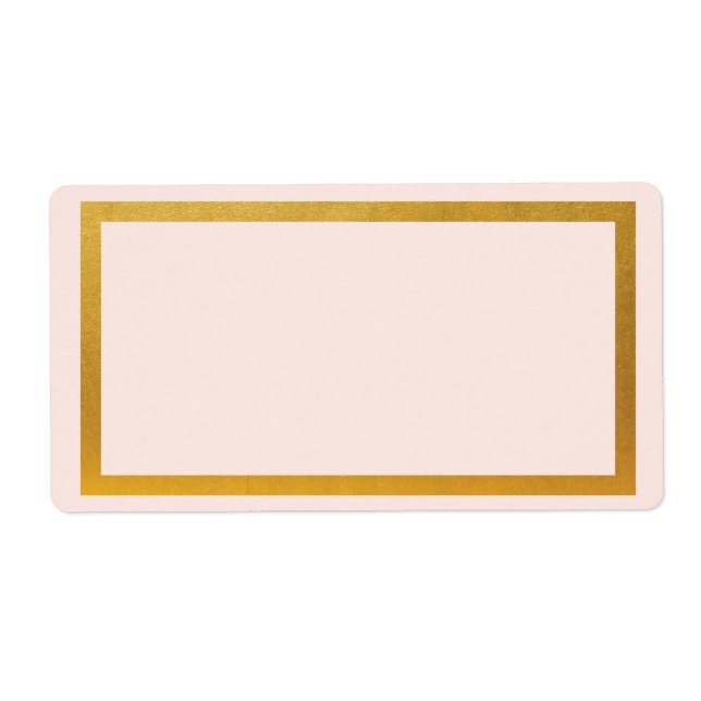 Étiquette Papier alu doré faux vierge  (Devant)