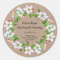 Étiquette papier Honey Jar Kraft | Orchard Honey
