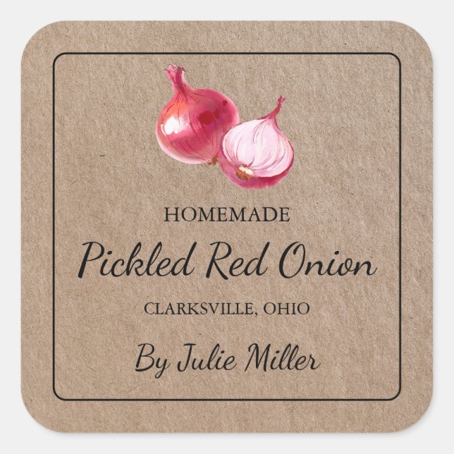 Étiquette papier Kraft Pickmade Red Onion Kraft (Devant)