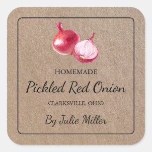 Étiquette papier Kraft Pickmade Red Onion Kraft