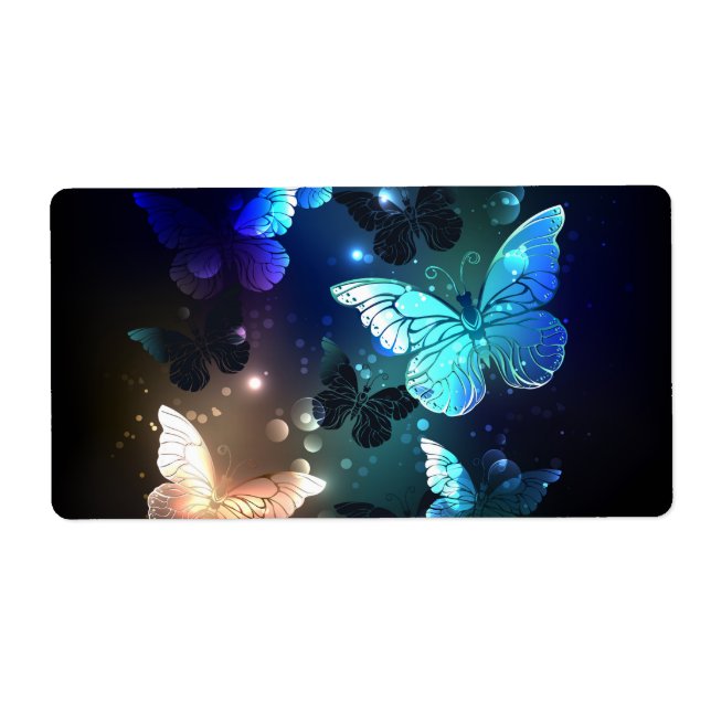 Étiquette Papillon de nuit (Devant)