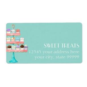 Étiquette Paquet d'affaires Cupcake Dessert Baking Bakery