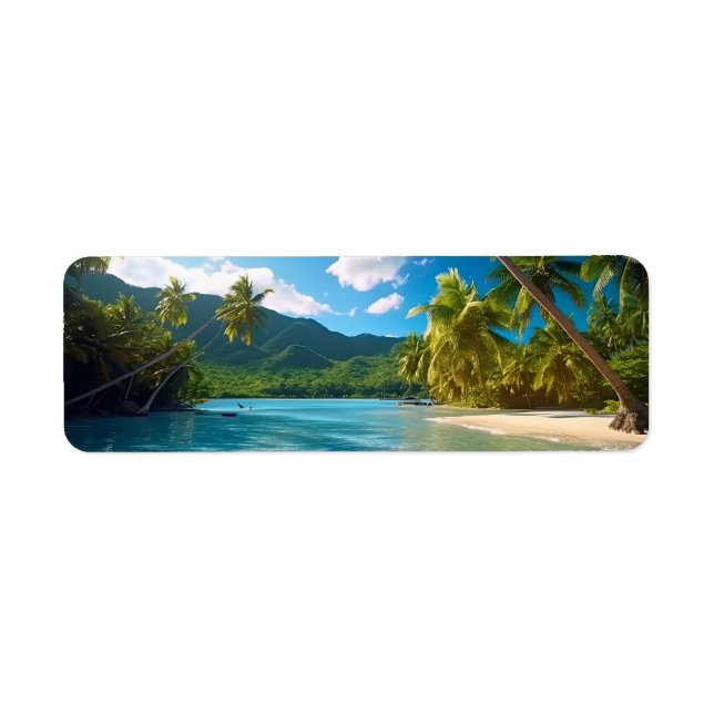 Étiquette Paradis insulaire du Costa Rica  (Devant)