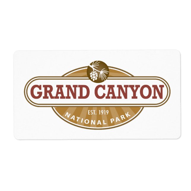 Étiquette Parc national du Grand Canyon (Devant)