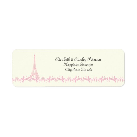 Étiquette Paris épousant l'étiquette en ivoire de Tour