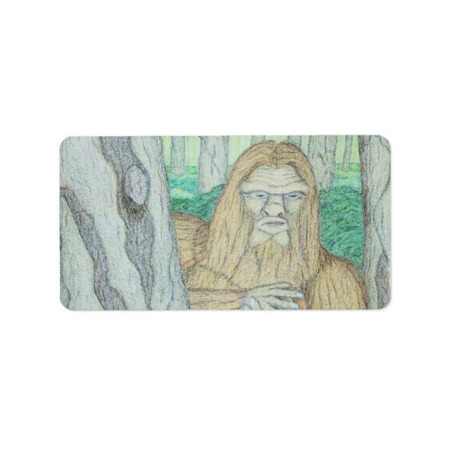Étiquette Parodie de mème Bigfoot (Devant)