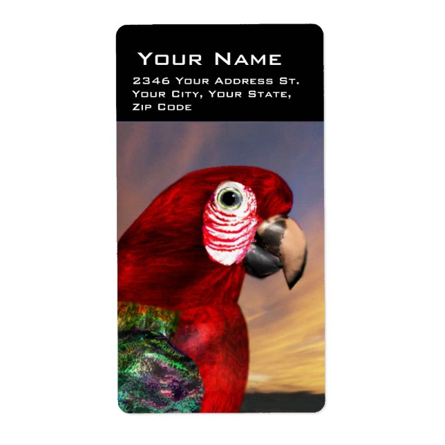 ÉTIQUETTE PARROS HYPER / ARBE ROUGE (Devant)