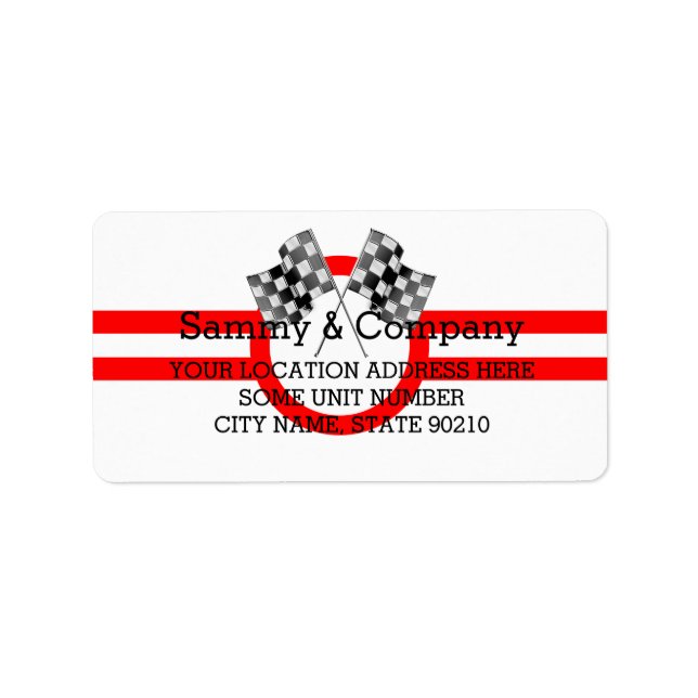 Étiquette Partie de performance surchargée personnalisée (Devant)