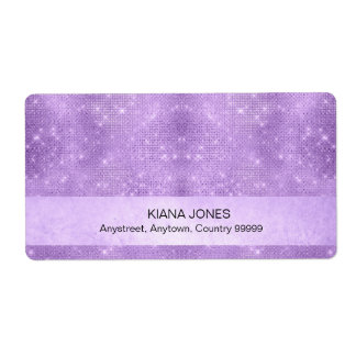 Étiquette Parties scintillant et dégradé brillant Turquoise/