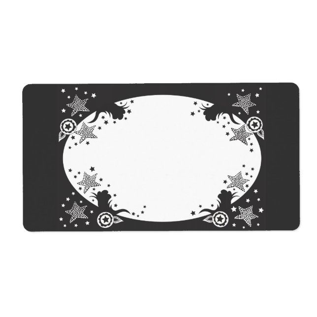 Étiquette Parties scintillant Étincelle Étincelle Étincelle  (Devant)