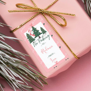 Étiquette Pas de Peeeers Le Père Noël Caché, Arbre de Noël R