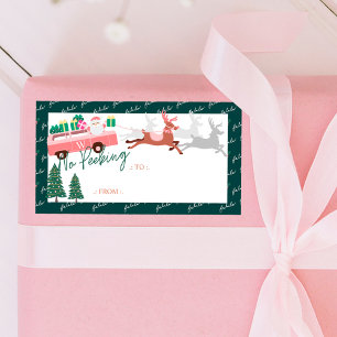 Étiquette Pas De Pékin Père Noël Venir À Town Pink Van