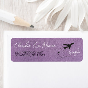 Étiquette Passeport Brésil de la lavande