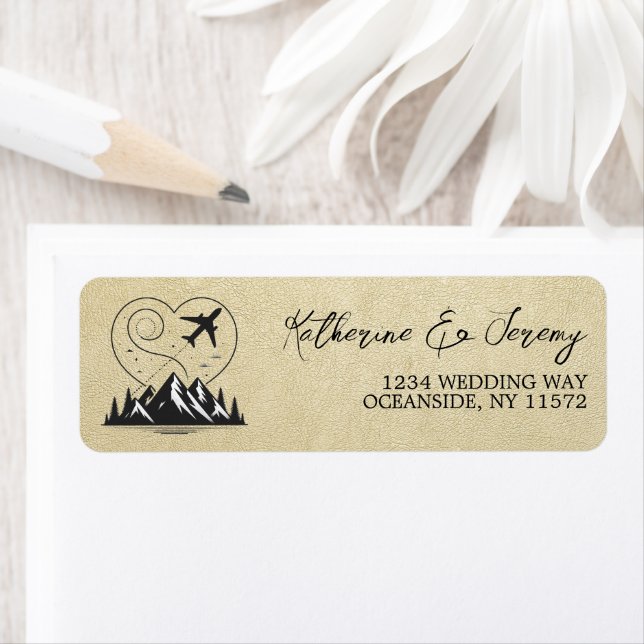 Étiquette Passeport Champagne Colorado (En situation)