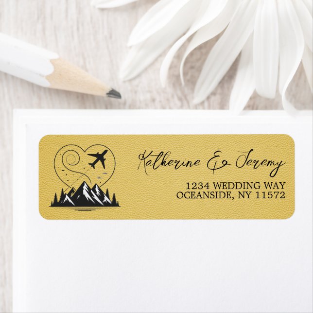 Étiquette Passeport du Colorado jaune (En situation)