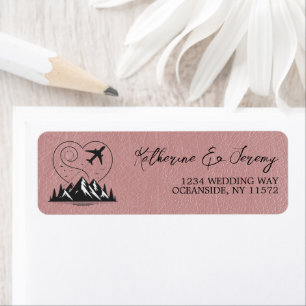 Étiquette Passeport Dusty Rose Colorado