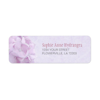 Étiquette Pastel Hydrangea FleursÉtiquettes