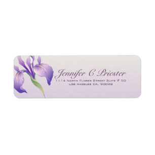 Étiquette Pastel Lavender Purple Fleur Spa naturel