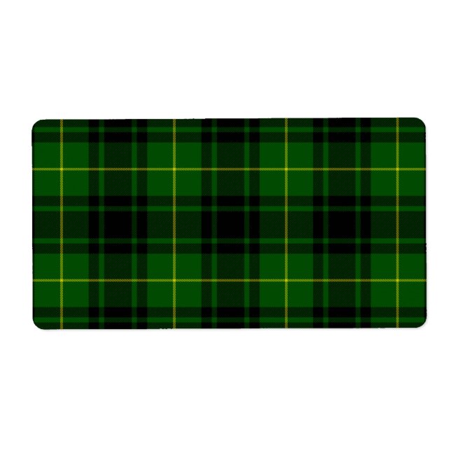 Étiquette Pâte verte de tartan MacArthur (Devant)