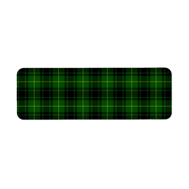 Étiquette Pâte verte de tartan MacArthur (Devant)